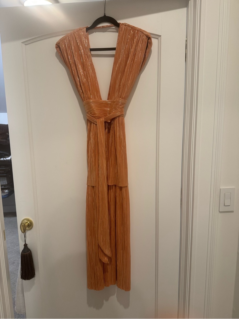 Sabina Musayev Metallic Copper Multiway Maxi Dress - Picture 2 of 5